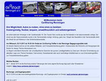 Tablet Screenshot of carsharing-renningen.de